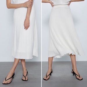 ZARA Knit Midi Skirt